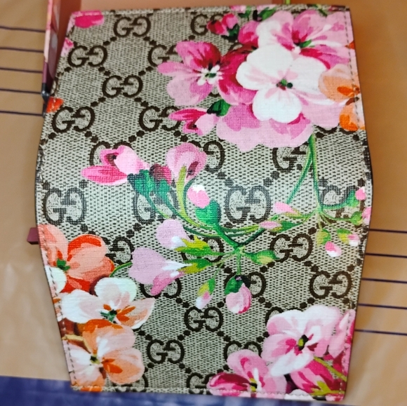 NIB Gucci Blooms Compact Wallet - Pink/Mauve - Picture 4 of 16